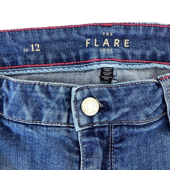 White House Black Market Flared Crop Jeans - Picture 2 of 6